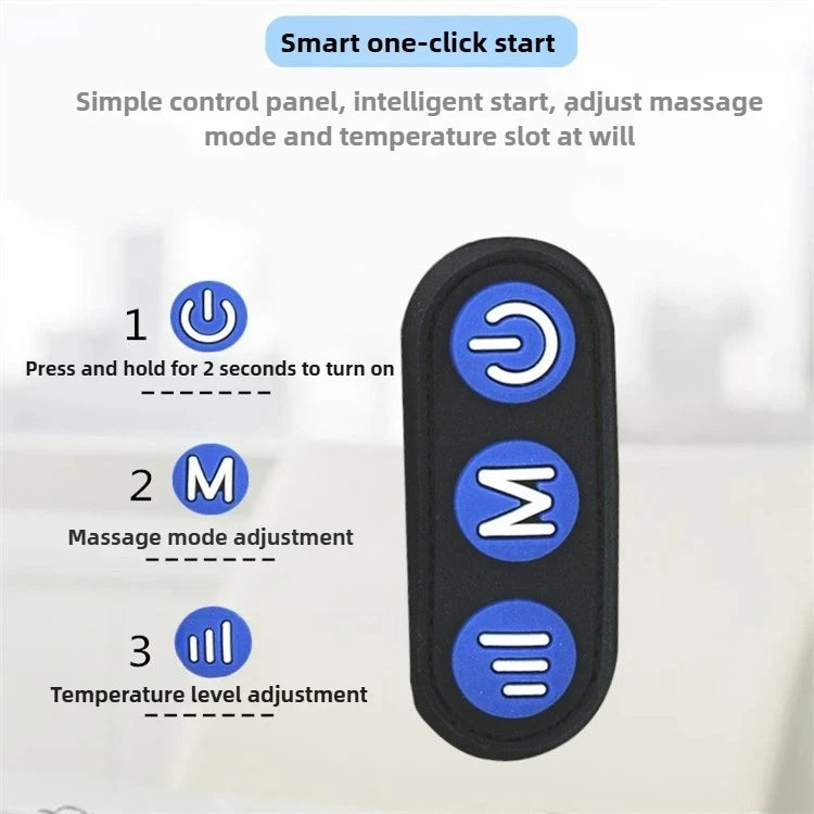 Smart Electric U Shaped Neck Massage Pillow Memory Foam Soft