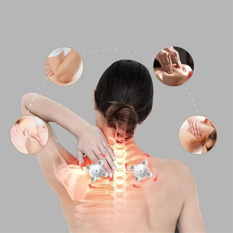 Smart Electric U Shaped Neck Massage Pillow Memory Foam Soft